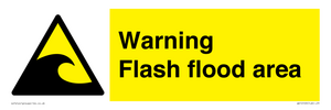 Warning Flash flood area